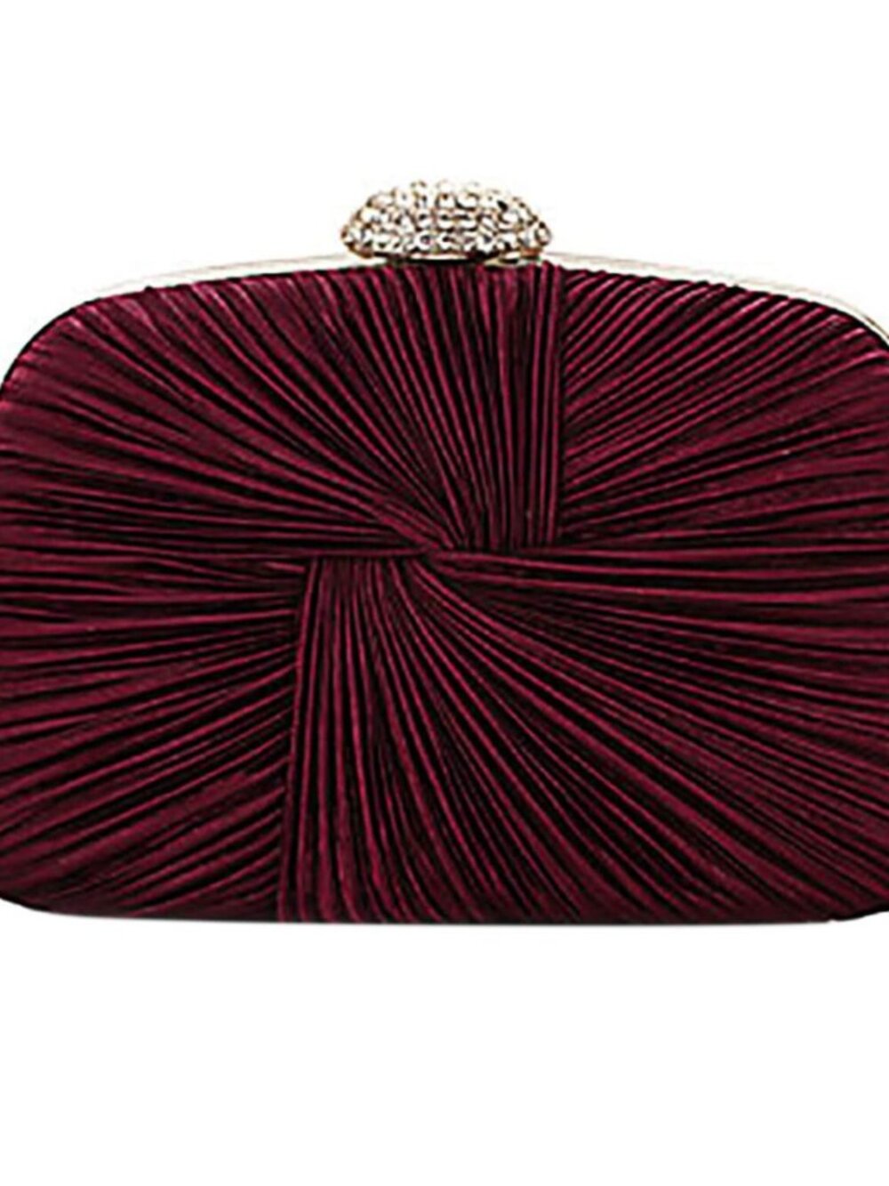 ✨ Wine Chiffon Ruffles Clutch ✨